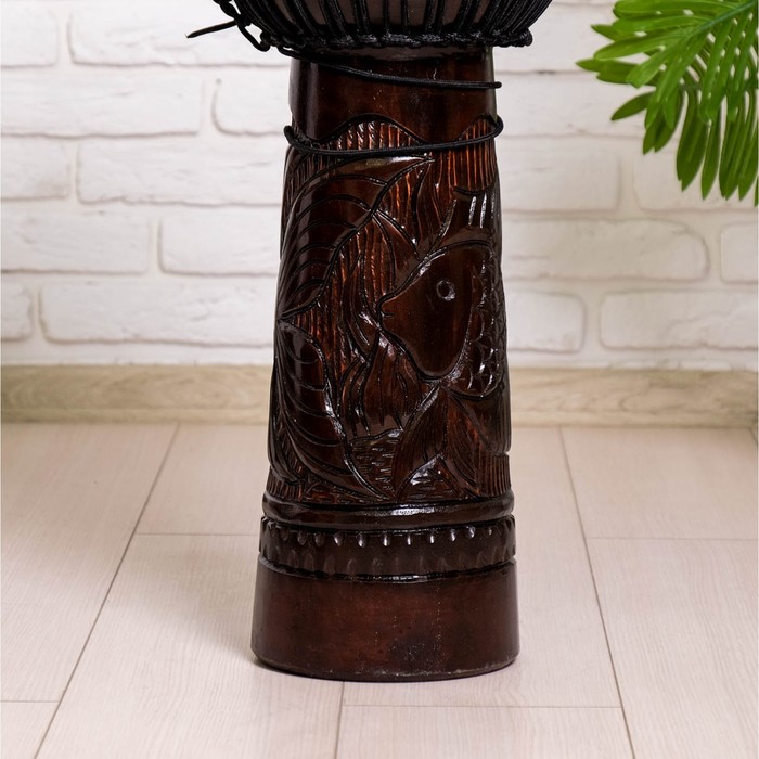 Музыкальный инструмент барабан джембе "Тёмный" 80х30х30 см МИКС