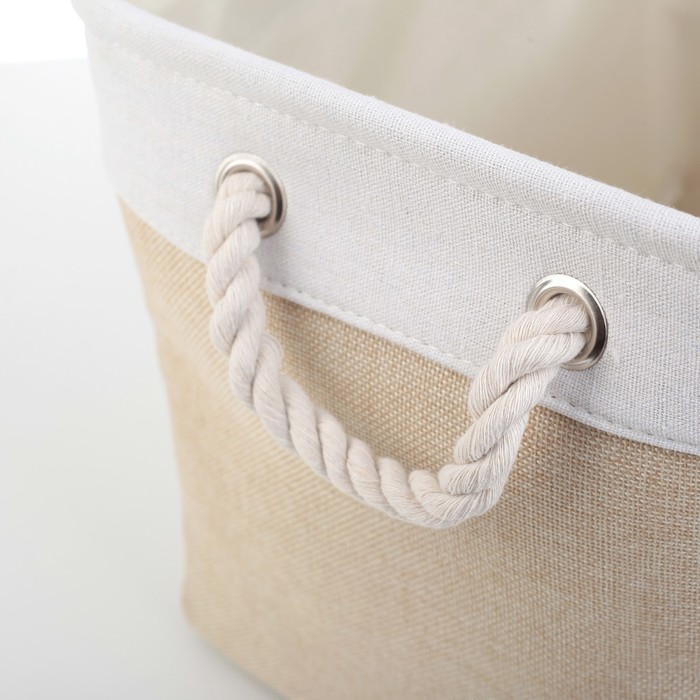 Корзина для хранения 40х30х27 см большая, цвет МИКС