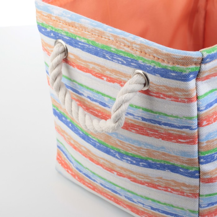 Корзина для хранения 40х30х27 см большая, цвет МИКС