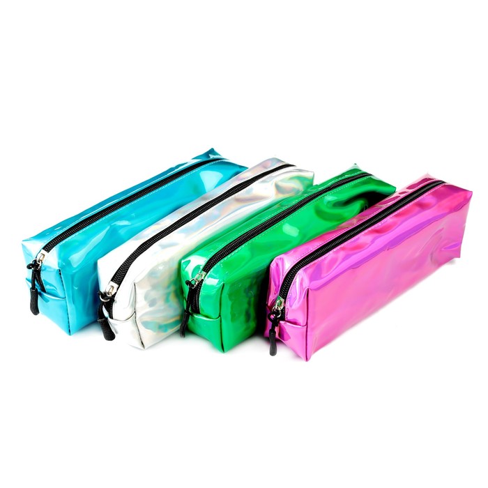 Пенал школьный на молнии МИКС Радужный