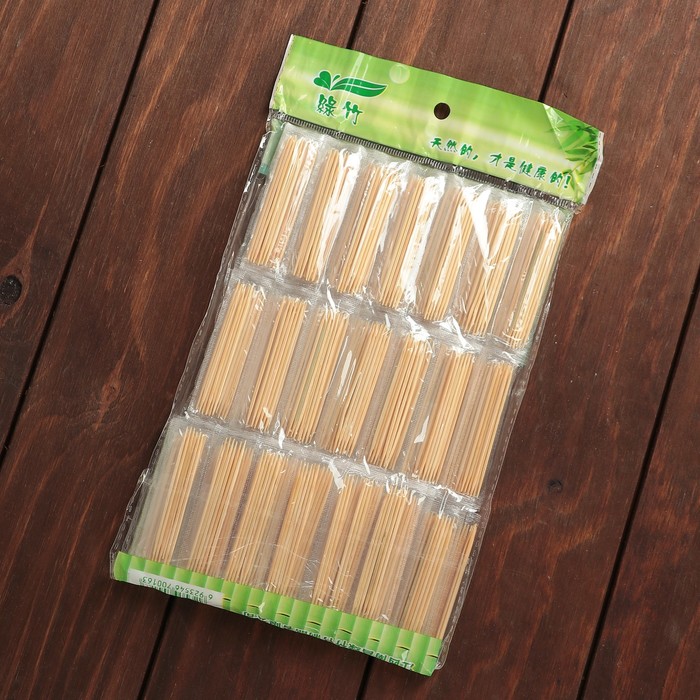 Зубочистки 840-850 шт, фасовка по 6 шт, длина 6,5 см