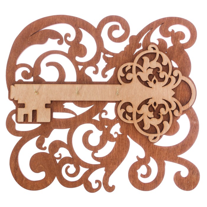 Ключница деревянная "Ключ"