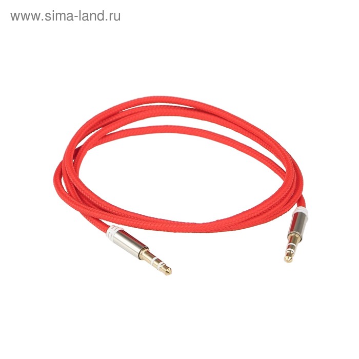 Кабель AUX AURA RCA-J10R, красный, 1 м