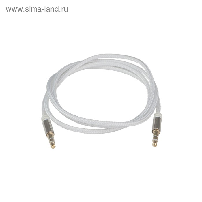 

Кабель AUX AURA RCA-J12S, серебристый, 1 м