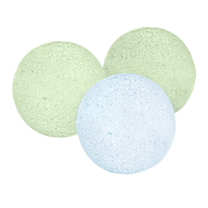 Набор для ванной "Яркие пузыри": кармашек на 3 отделения из пластика и 3 бурлящих шара