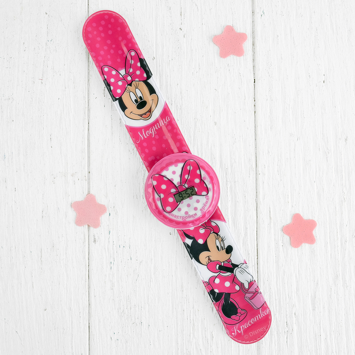 Подарочный набор "Модница" часы + кошелек, Минни Маус