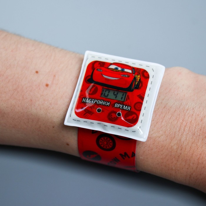 Подарочный набор "Чемпион" часы + кошелек, Тачки