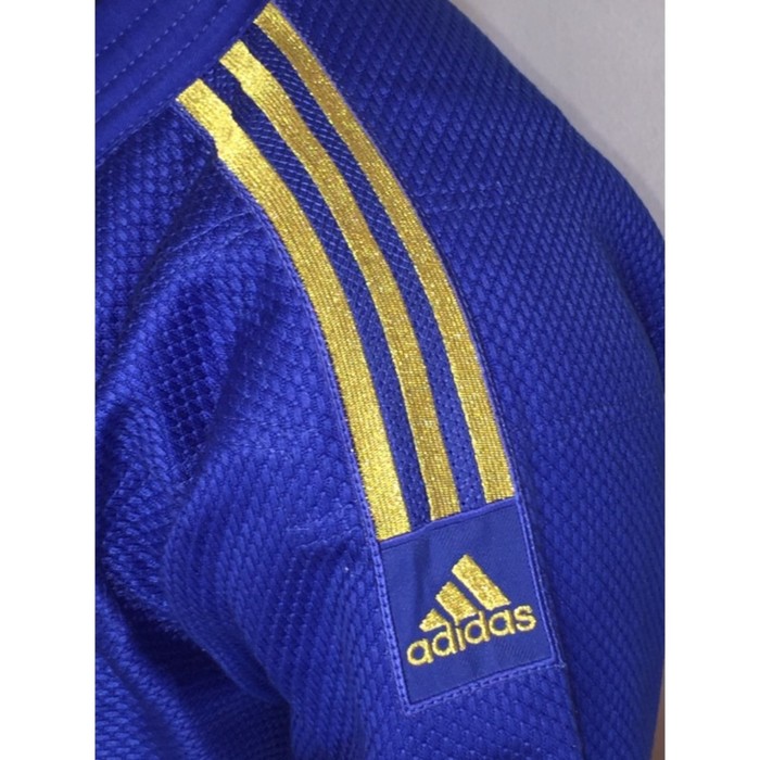 Кимоно для дзюдо CHAMPION II, размер 190 см, цвет синий с золотыми полосками