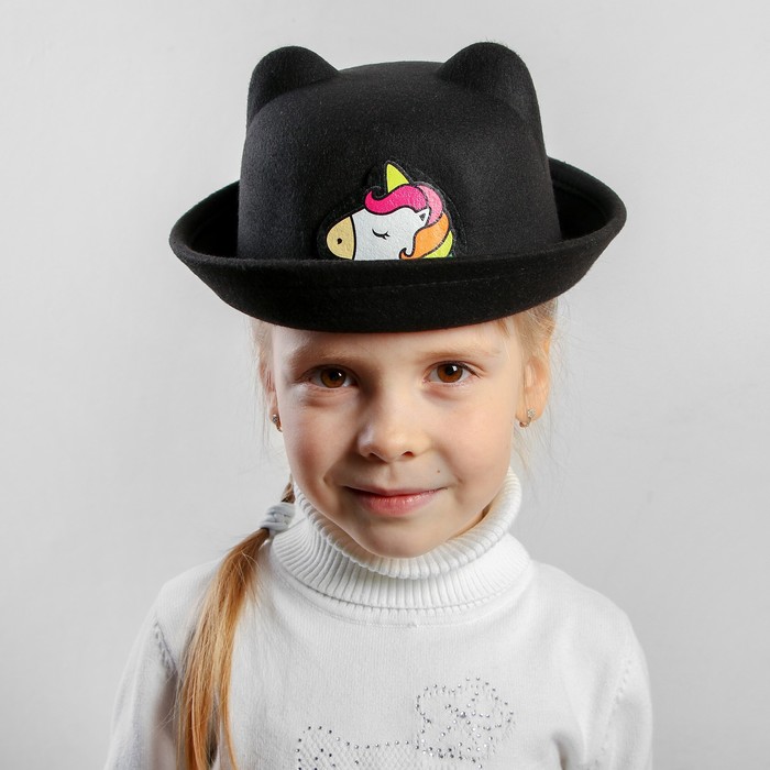 Шляпа детская с ушками "Пони", р-р. 52 см