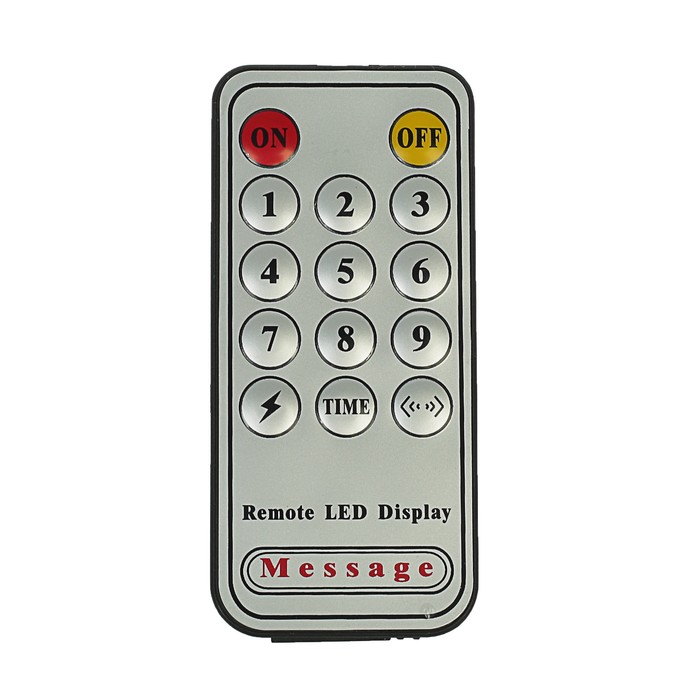 Бегущая строка автомобильная TORSO, 864 Led, 290 х 75 мм, с пультом управления, красный