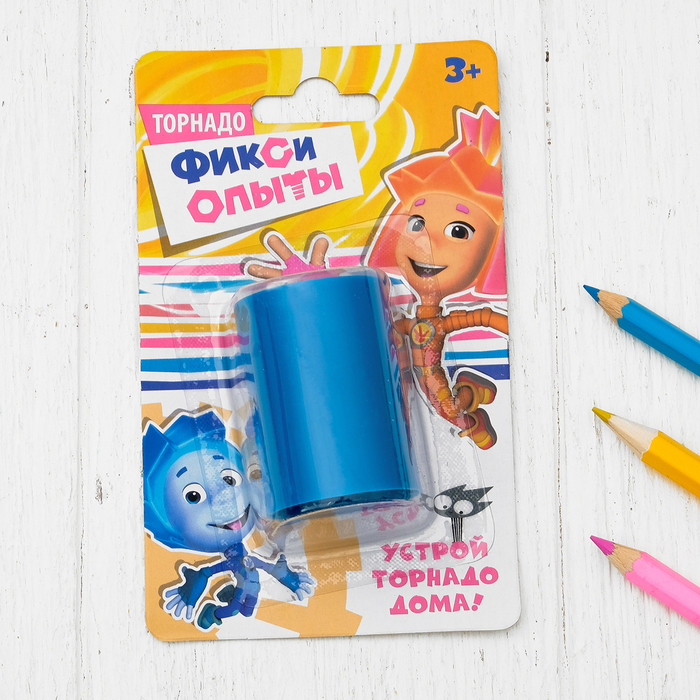 Опыт для детей "Торнадо", Фиксики цвет МИКС