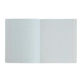 

Тетрадь 12 листов в крупную клетку «Бирюзовая», картонная обложка, тиснение лён, МИКС