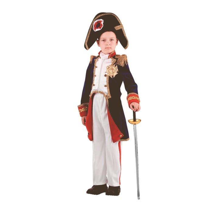 Карнавальный костюм "Наполеон", бархат и парча, р-р 40, рост 158 см