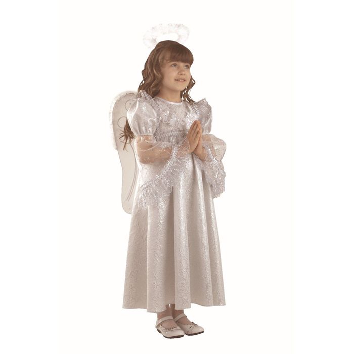 Карнавальный костюм "Ангел", текстиль, р-р 34, рост 128 см