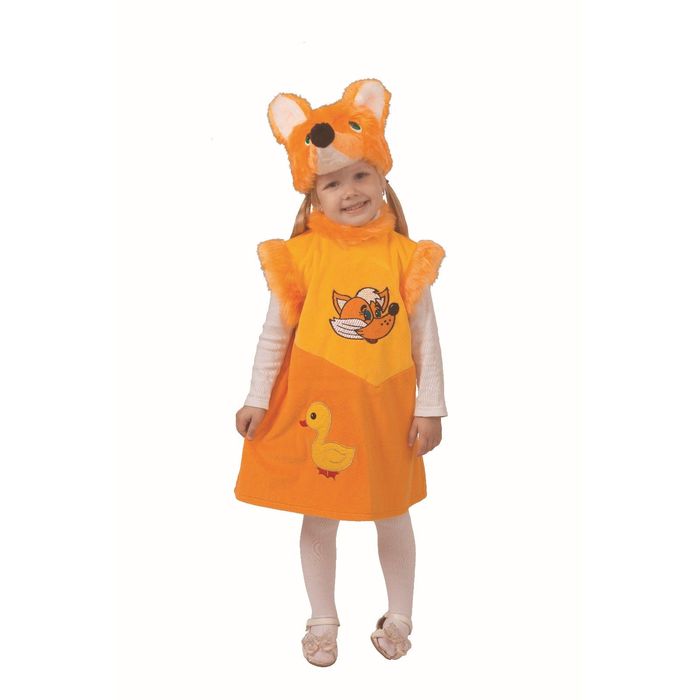 Карнавальный костюм "Лисичка Линда", плюш, р.28, рост 110 см