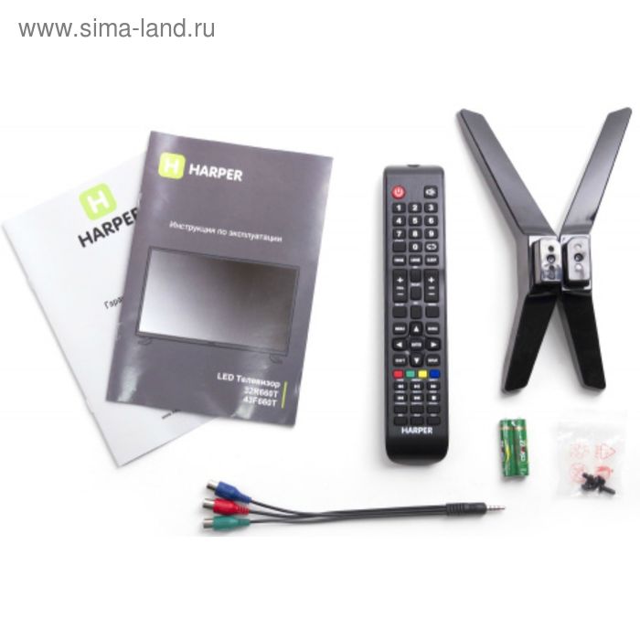 

Телевизор Harper 43F660TS, 43", 1920x1080, DVB-T2/С, 3xHDMI, 1xUSB, Smart TV, черный