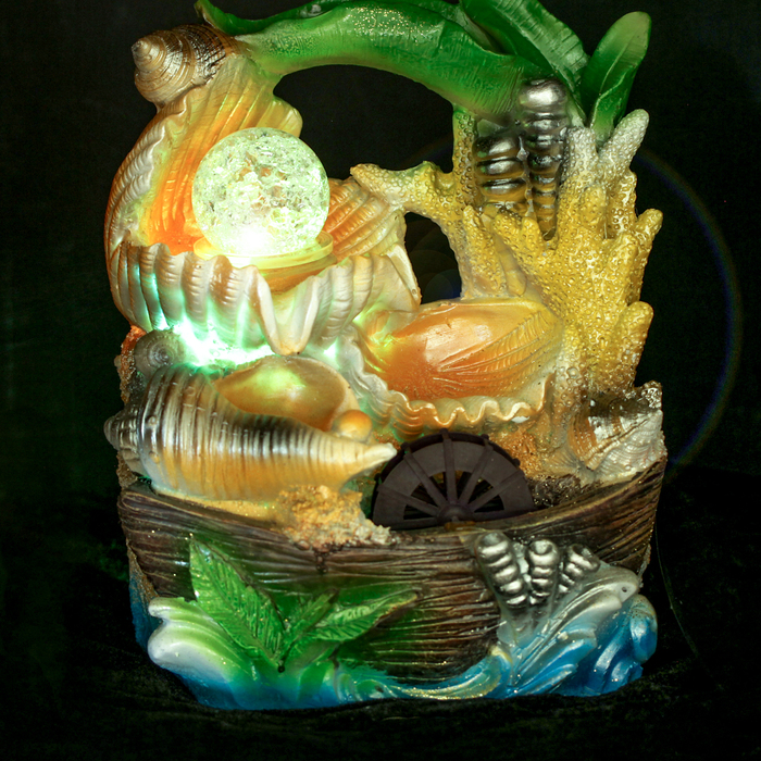 Фонтан "В плену Нептуна" 18х25 см (с подсветкой)