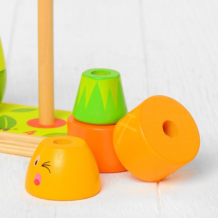 Пирамидка логическая "Фрукты-овощи"