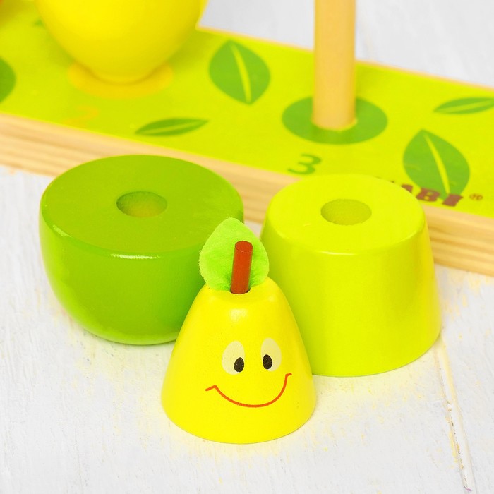 Пирамидка логическая "Фрукты-овощи"