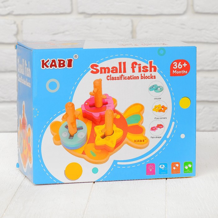 Пирамидка логическая "Рыбка"