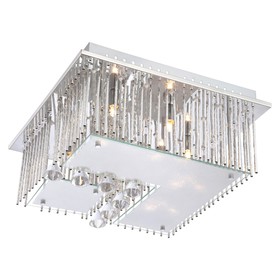 

Люстра потолочная FRAGILIS 5x33Вт G9 хром 45x45x23см