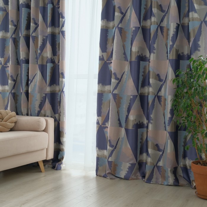 Штора портьерная "Этель" 3D Габриэль 230х270 см, жаккард, 100% п/э