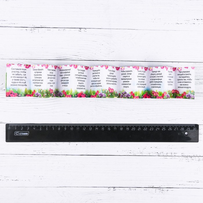 Мини-книжка гармошка "Советы садоводу", 12 страниц