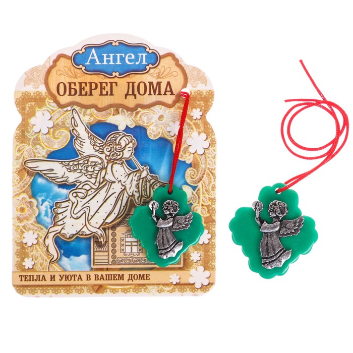 Ангел с красной ниткой "Оберегаю дом"