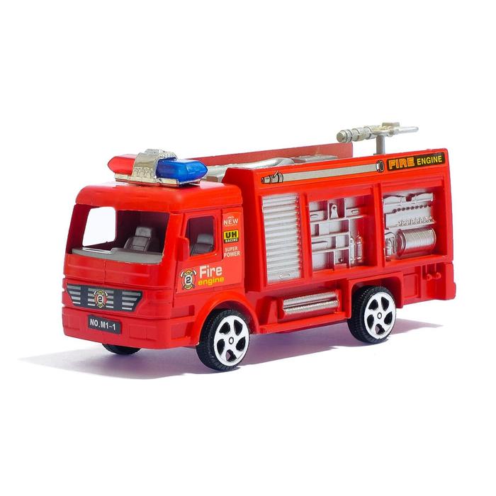 цена Машина инерционная «Пожарная», цвета МИКС