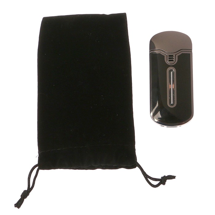 Зажигалка электронная, USB в комп-те, черная , 3,5*7 см