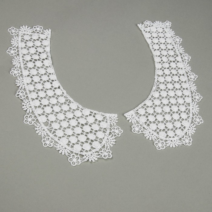 Воротник пришивной, 23*10см, пара, цвет белый, z65
