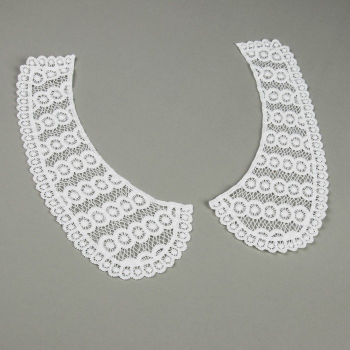 Воротник пришивной, 23*10см, пара, цвет белый, z66