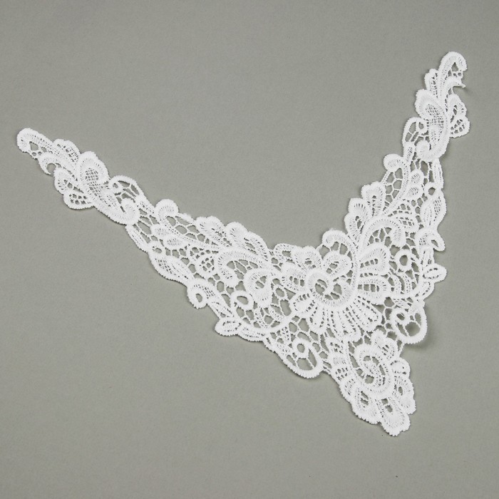 Воротник пришивной, 24*23,5см, цвет белый