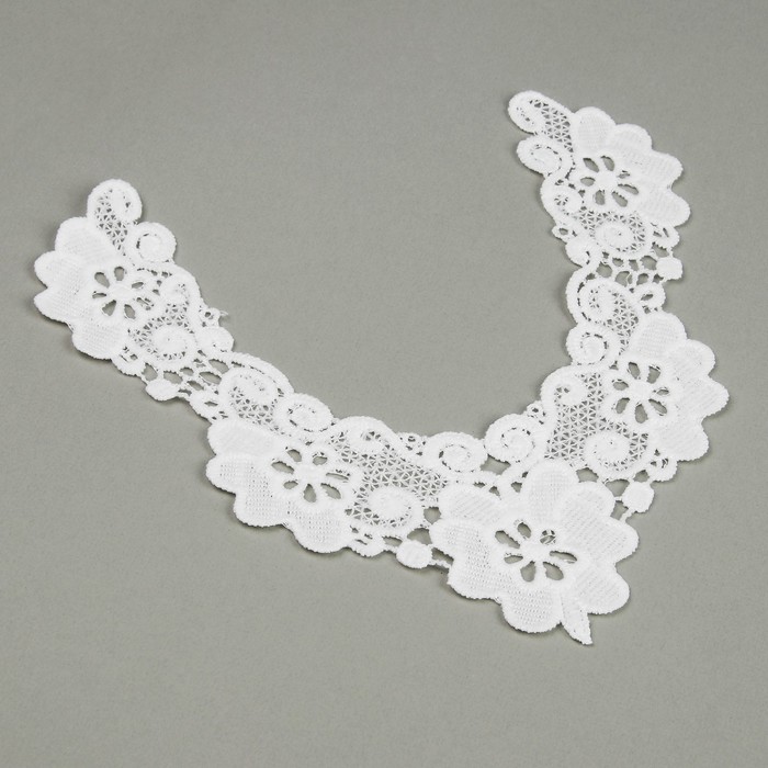 Воротник пришивной, 26*19см, цвет белый