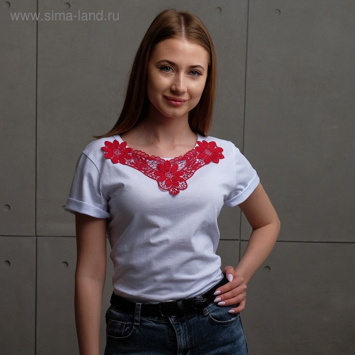 

Воротник пришивной, 24,5 × 17 см, цвет бордовый