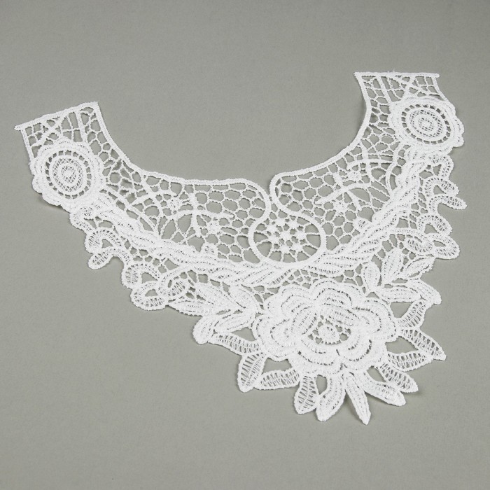 Воротник пришивной, 29*25см, цвет белый