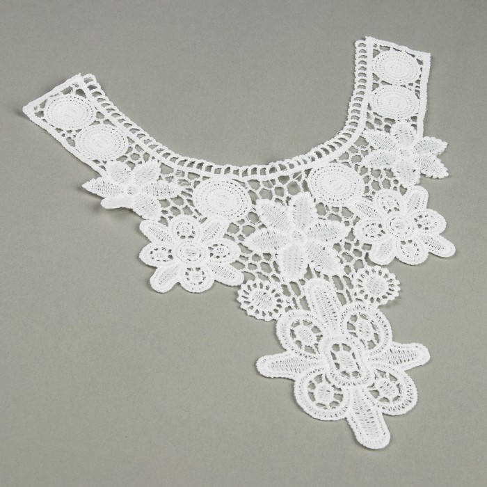 Воротник пришивной, 27*29см, цвет белый