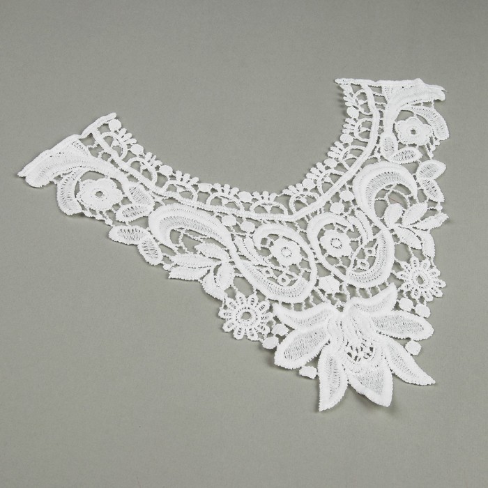 Воротник пришивной, 30*28,5см, цвет белый