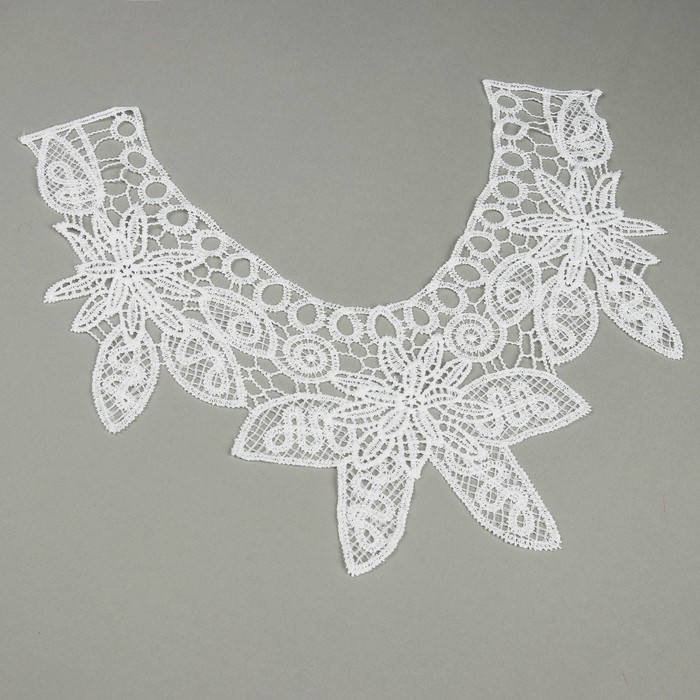 Воротник пришивной, 25*26,5см, цвет белый