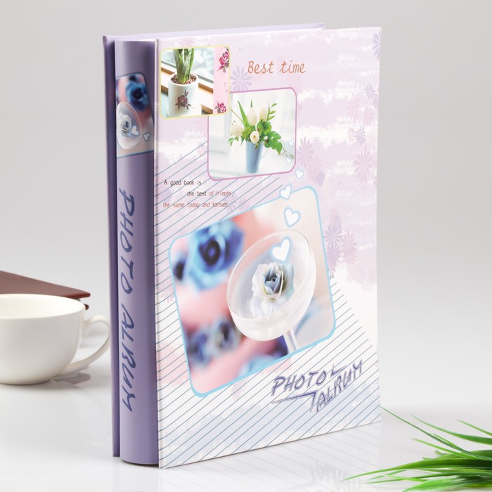 Фотоальбом на 120 фото 10х15 см "Нежность цветов" в коробке МИКС 29,5х22,5х5,5 см