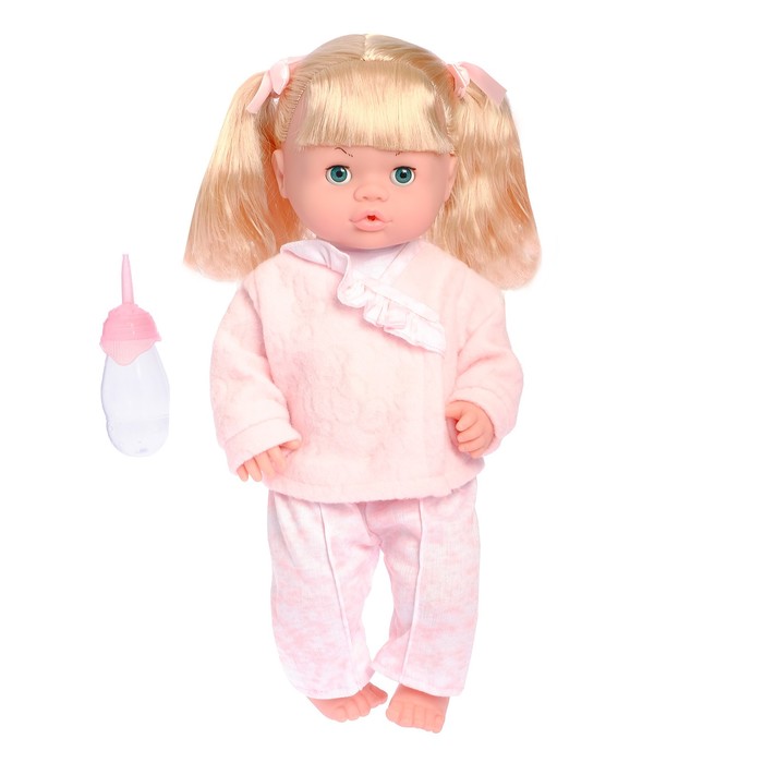 Пупс функциональный "Валюша-3" в костюмчике с аксессуарами, пьёт, писает