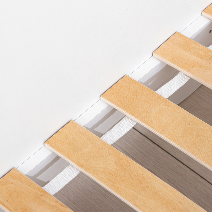 Кровать-карета «Корона», цвет белый