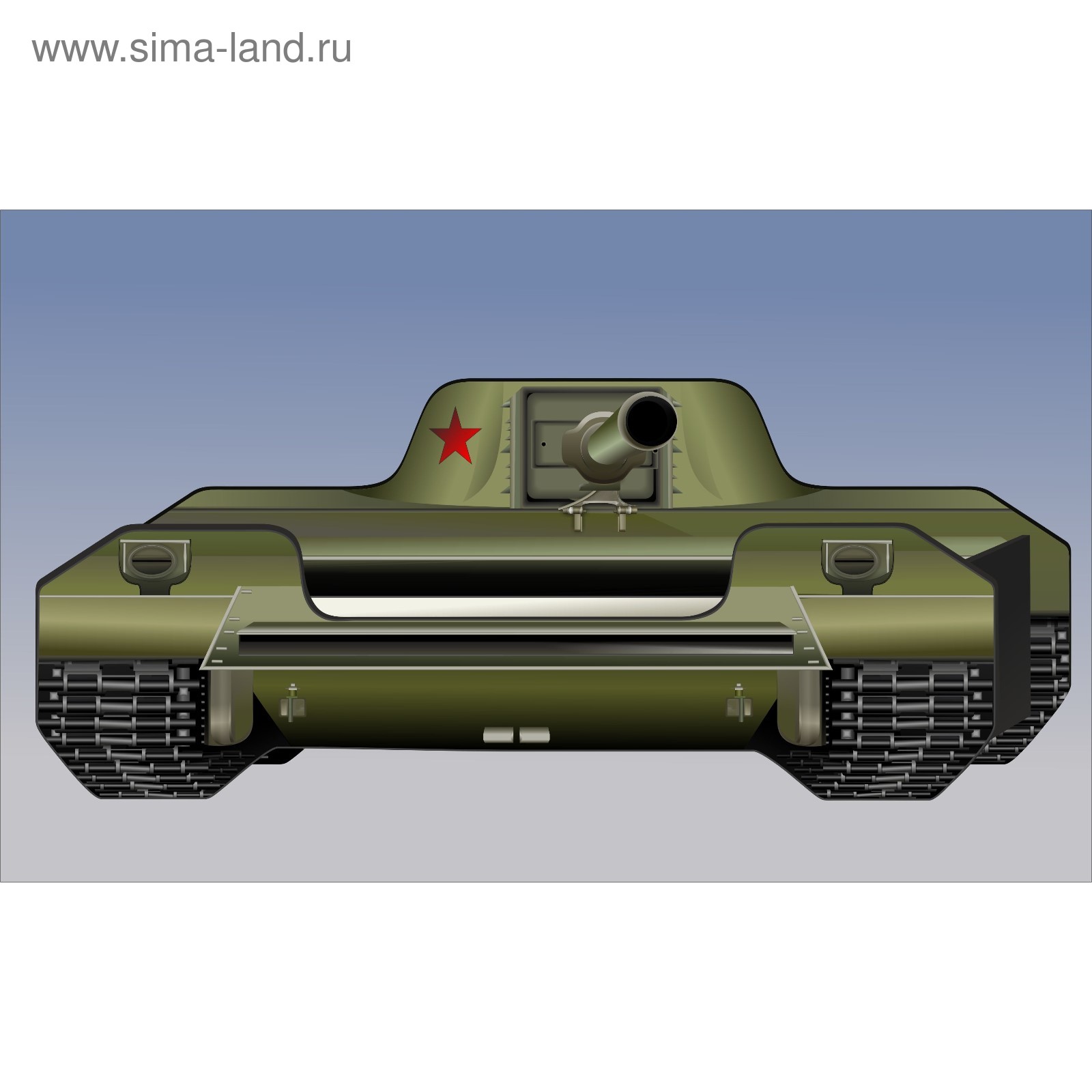 Детская кровать танк