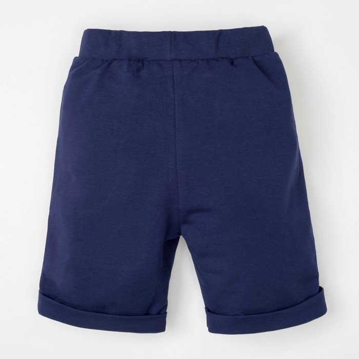 Шорты, синие,, р-р 32 (110-116см) 5-6л 100% хл