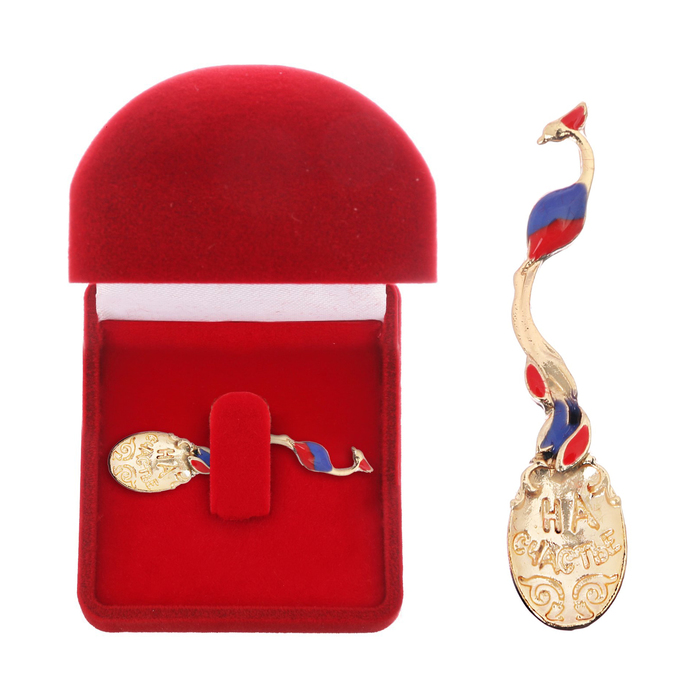 Ложка-загребушка с заливкой "Жар-птица на счастье"