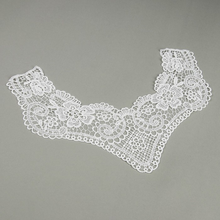 Воротник пришивной, 32*22,5см, цвет белый