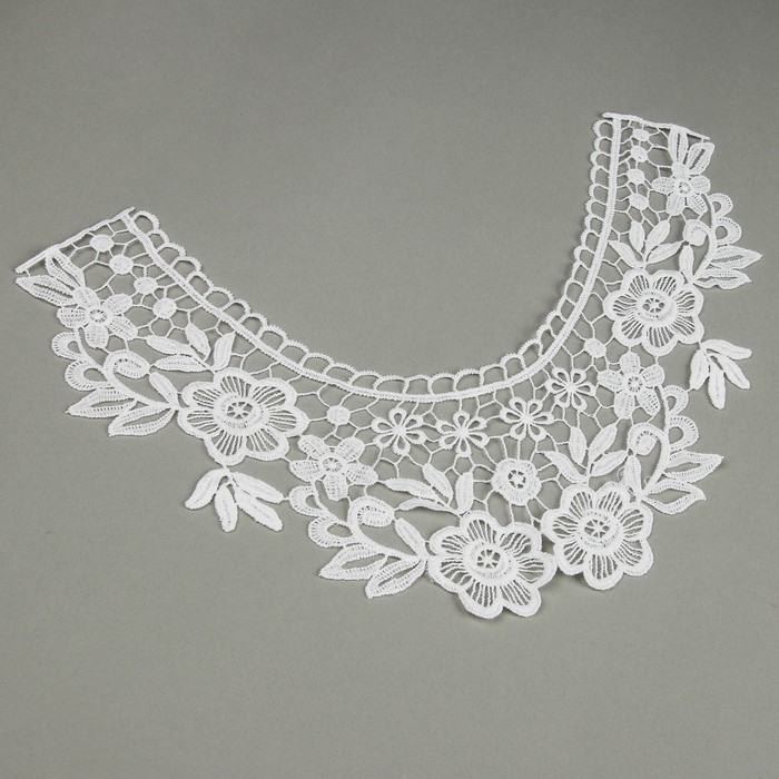 Воротник пришивной, 29*24см, цвет белый