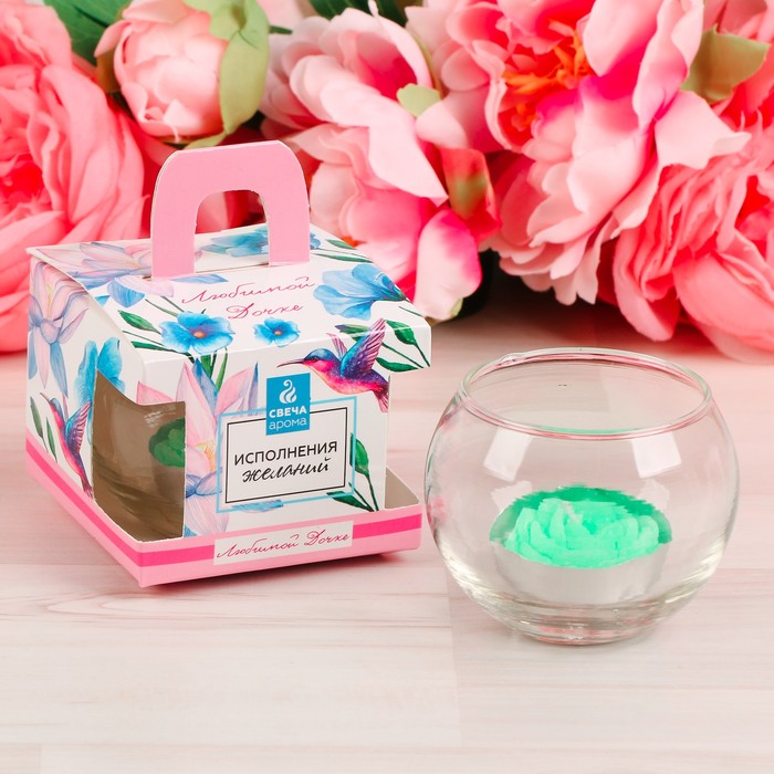 Свеча в подсвечнике "Любимой дочке"