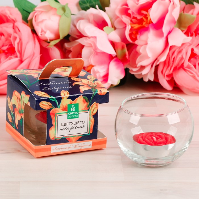 Свеча в подсвечнике "Любимой бабушке"