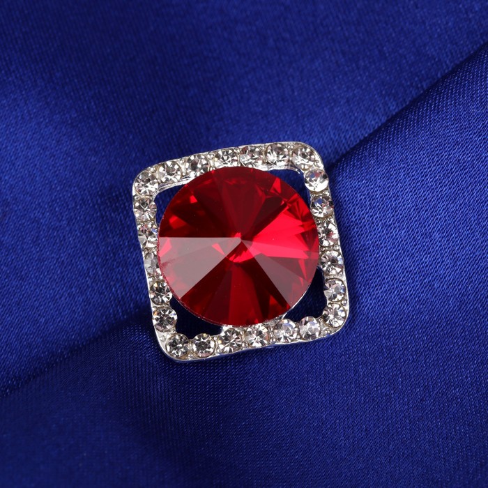 Пуговица декоративная, цвет красный